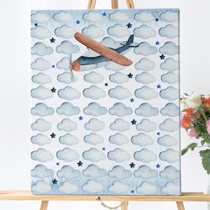 Airplane Baby Shower Guest Book Sign In Alternative Cloud Baby Shower Guestbook Sign Birthday Airplane Party Decor Sign a Cloud, ID192