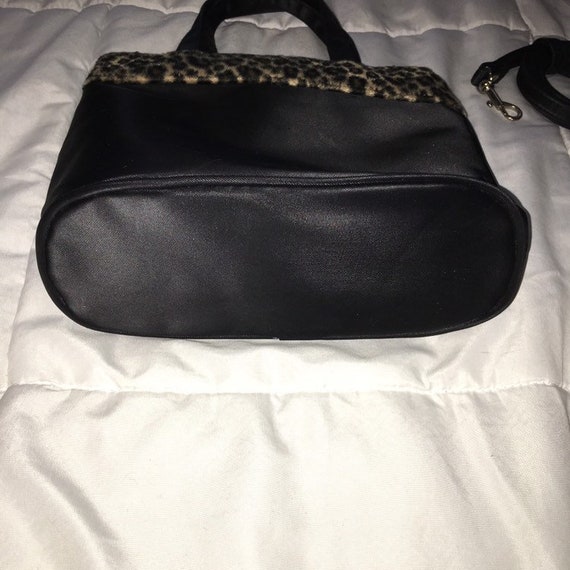 Vintage 90s Limited Too Cheetah Black handbag pur… - image 8