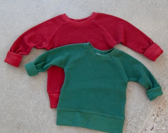 Ready to ship/Grow Raglan Pull-over/Organic Cotton