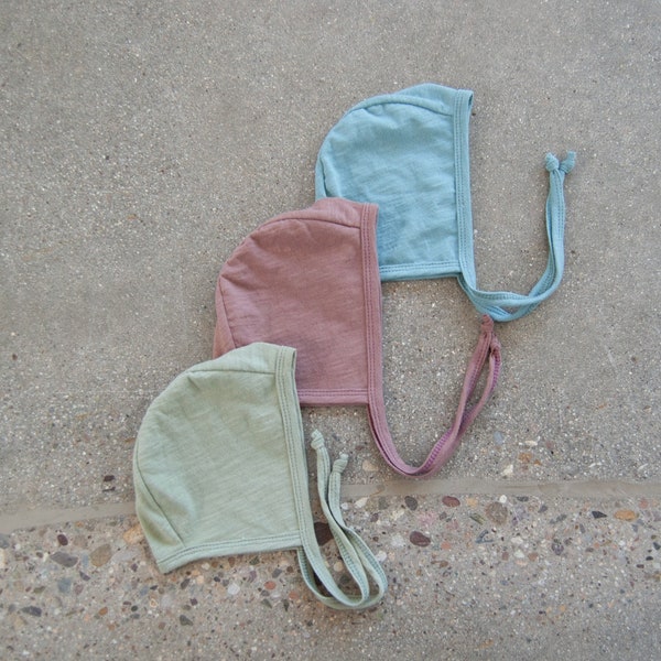 Slub Knit Classic Bonnet/Lightweight 100% Cotton/Spring