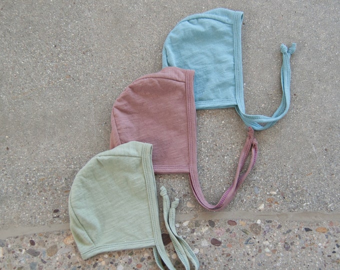 Slub Knit Classic Bonnet/Lightweight 100% Cotton/Spring