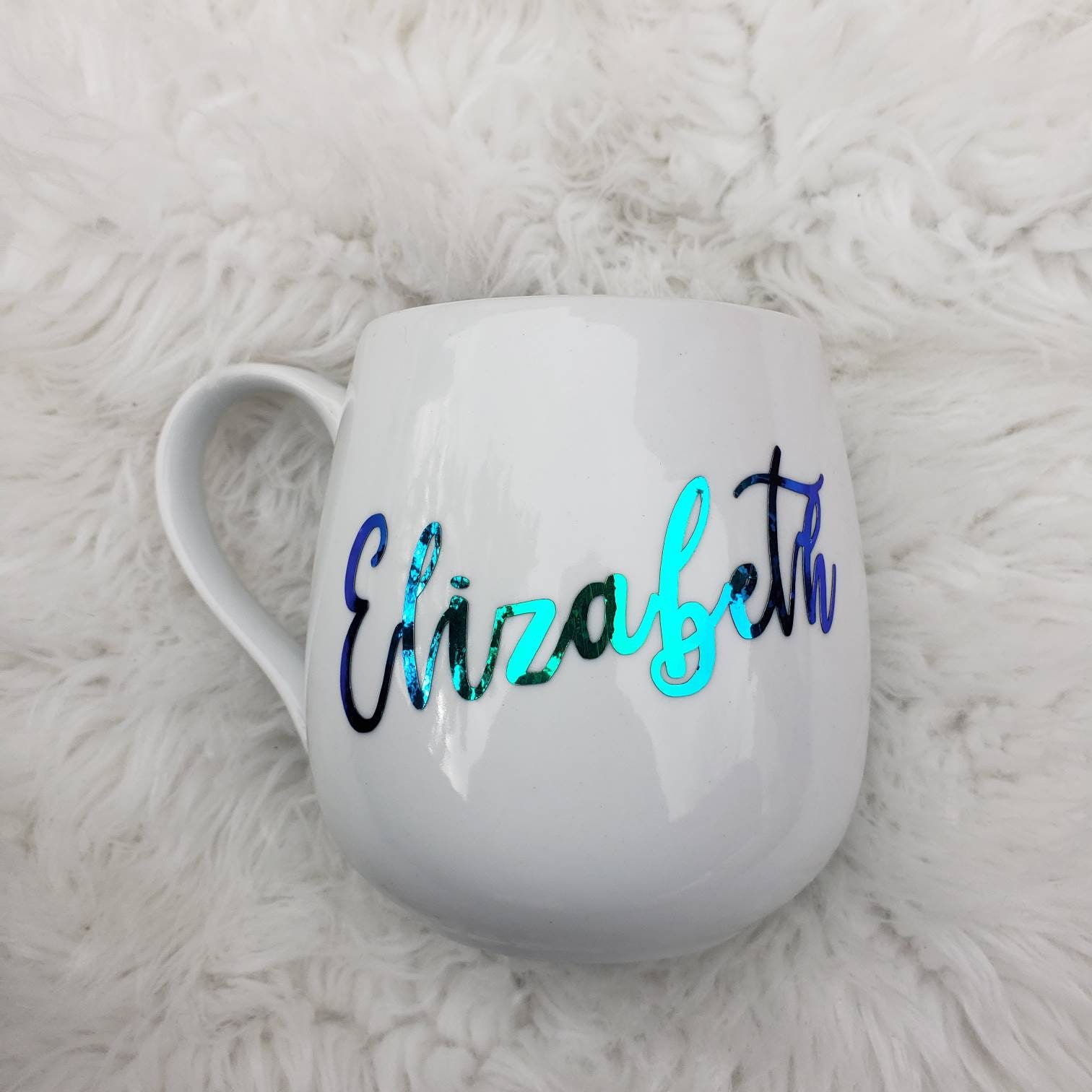 Vinyl MugsPersonalized Mug Vinyl Holographic vinyl mug Etsy