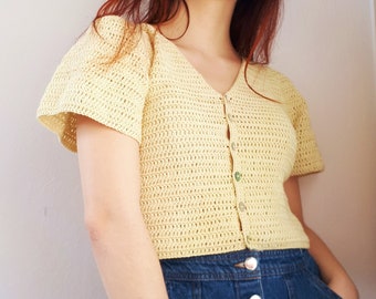 Everyday chilled tee / crochet pattern for a cute loose top / easy beginner friendly crochet T-shirt / simple top diy / crochet tutorial pdf