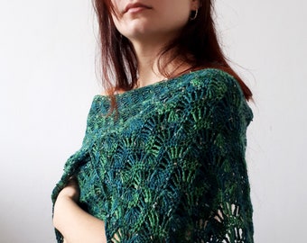 Pine needle shawlf pattern / crochet pattern / crochet scarf diy / diy scarf / lacy wrap how to / unisex scarf / unisex fashion / pdf file