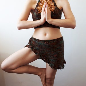 Morgen Yoga Rock / Häkelrock Anleitung / Häkelanleitung für Anfänger / gehäkelter Rock / Yoga Rock für Frauen / pdf