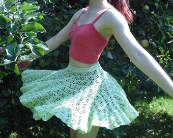 Tinkerbell skirt / crochet skirt / lace skirt / circle skirt pattern / crochet tutorial / PDF file