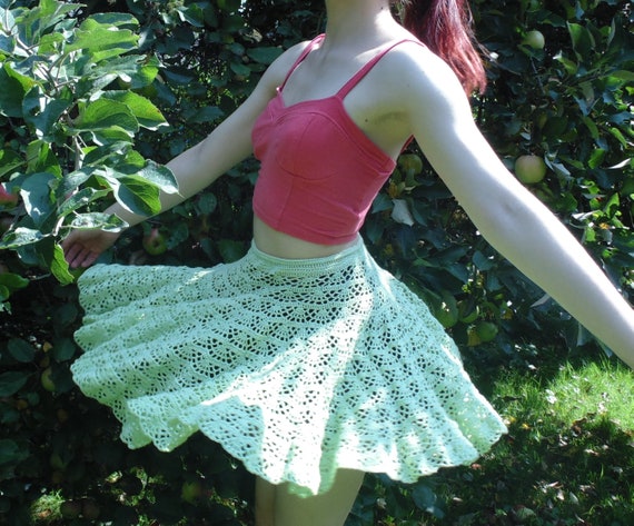 Crochet clearance circle skirt