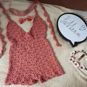 Sweet chilli(n) romper / lace romper / crochet romper pattern / crochet tutorial / summer romper for women / cute crochet romper / PDF file