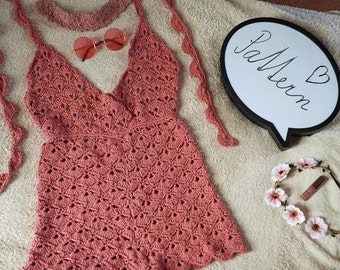 Sweet chilli(n) romper / lace romper / crochet romper pattern / crochet tutorial / summer romper for women / cute crochet romper / PDF file