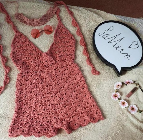 Sweet Chillin Romper / Lace Romper / Crochet Romper Pattern