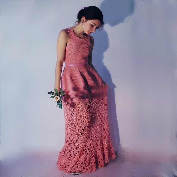 Crochet prom dress sale