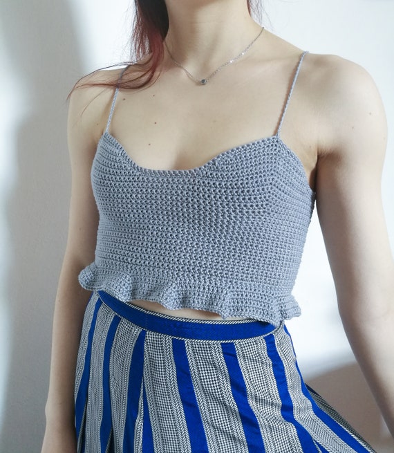 crochet ruffle top
