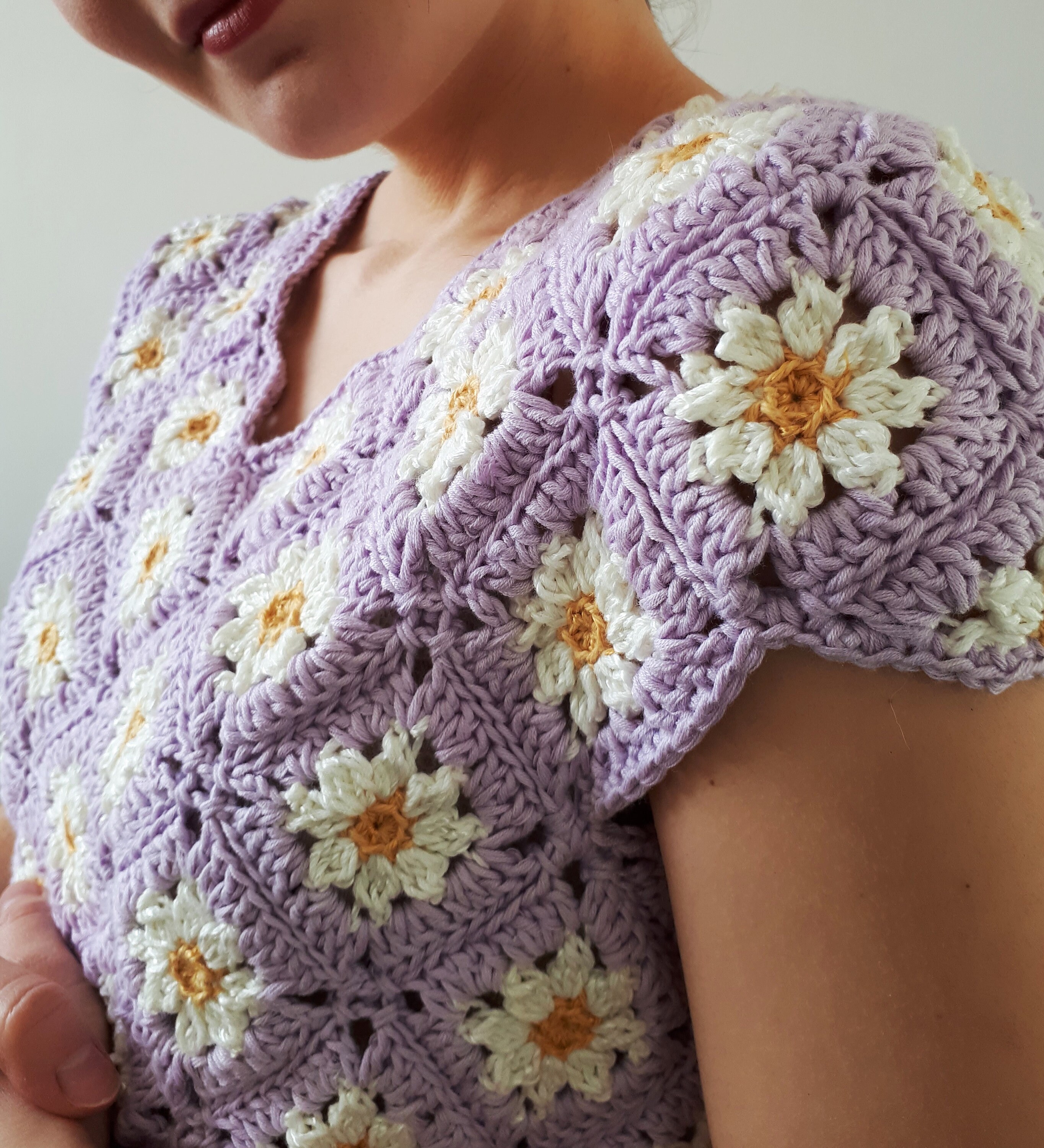 Daisy Top Pattern/ Crochet Pattern Tutorial/ Granny Square Etsy Canada