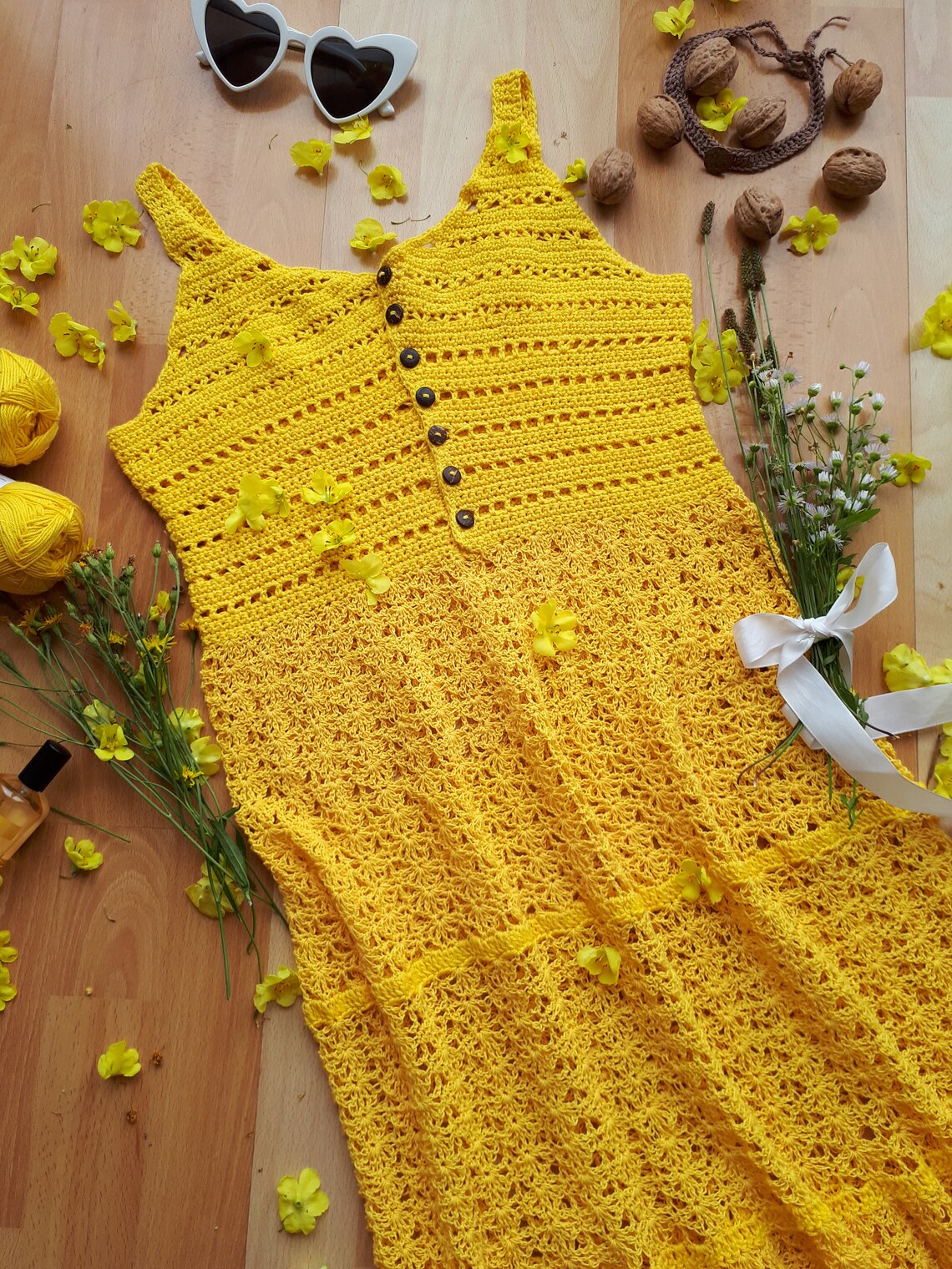 Sunny Dress / Crochet Dress Pattern / Maxi Dress Diy / Lace Etsy UK