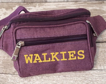 Dog walking bag, walking your dog bag, bumbag walkies glitter hip bum bag, puppies, perfect for dog walking, 5 colours to choose from