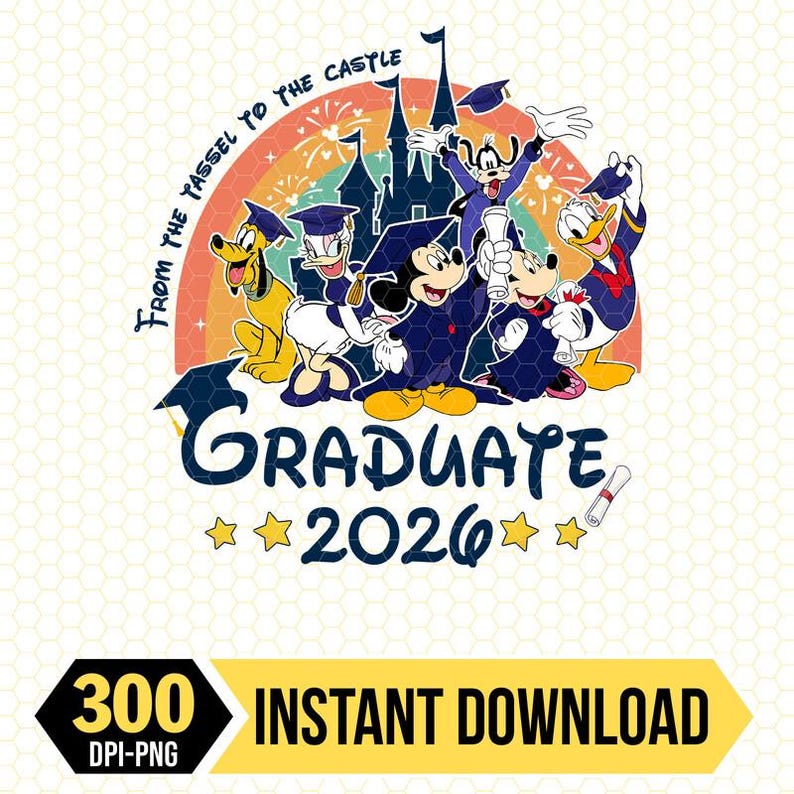 Disneyland Mickey & Friends Graduate From the Tassel to the Castle File ...