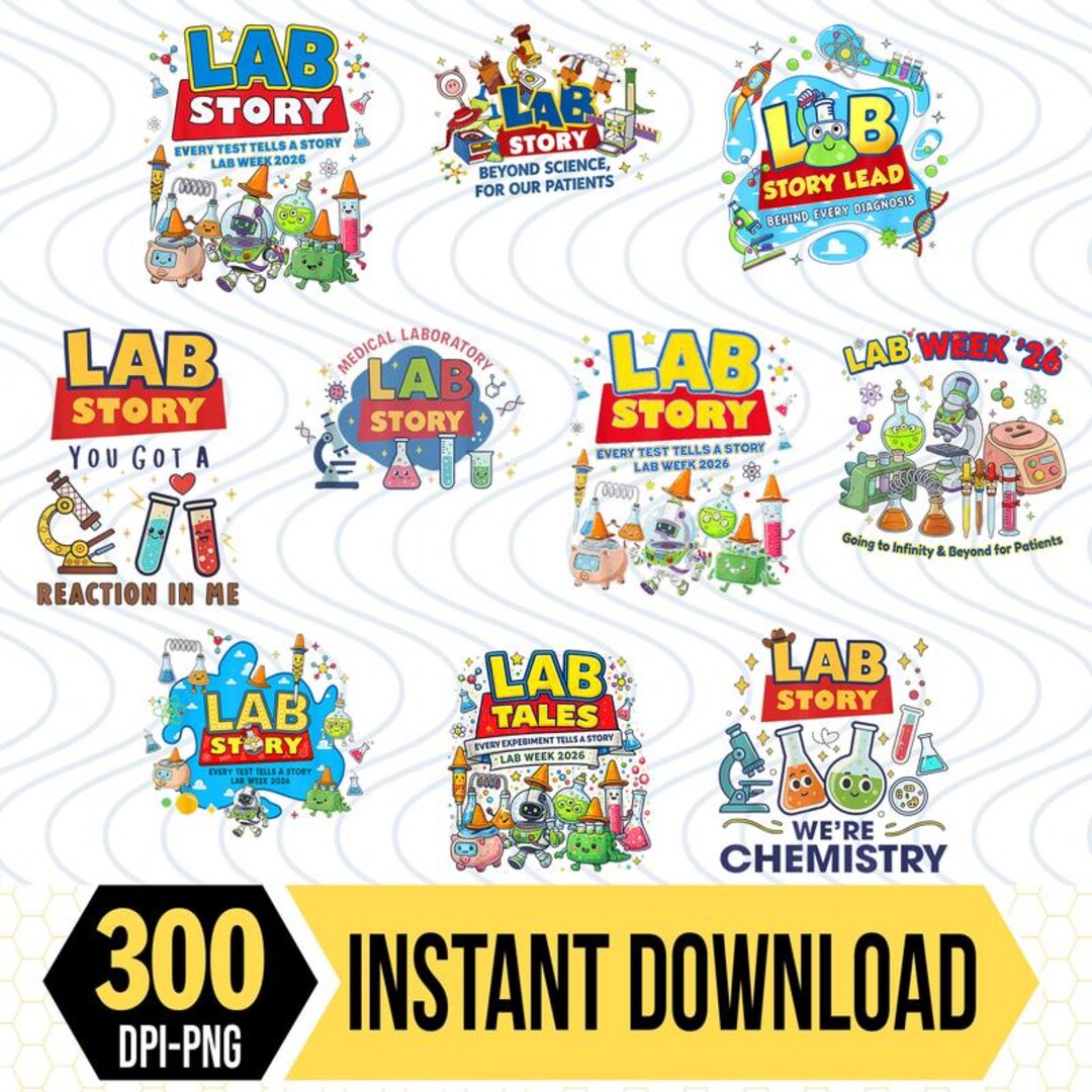 Lab Week 2026 Bundle,lab Story Png,lab Assistant PNG Download ...