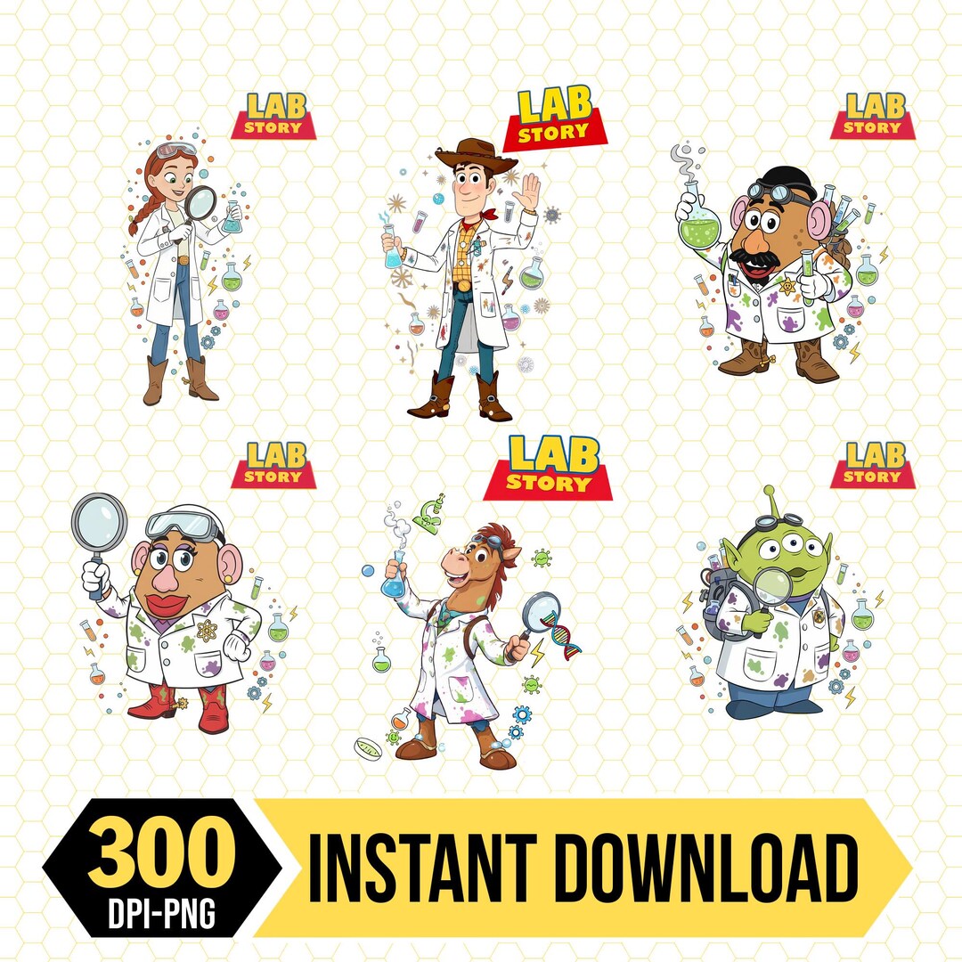 Buy Disneyland Toy Story Lab Week 2026 Png, Customize All Characters ...