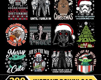 Disneyland StarWars Family Christmas Png Santa Darth Vader Xmas Png Galaxy's Edge Christmas Holiday Png Disneyland Matching Xmas Png