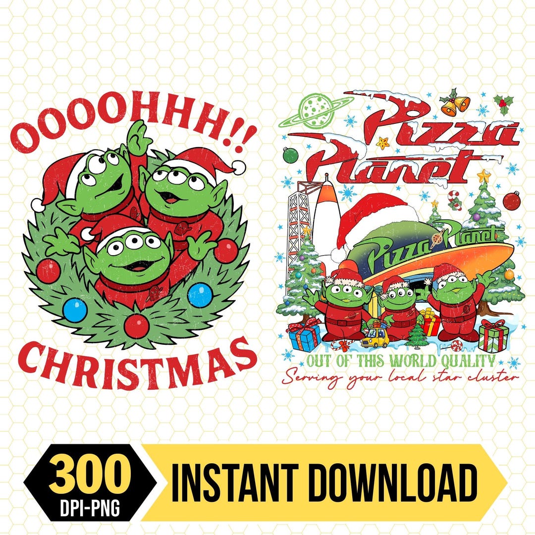 Disneyland Toy Story Aliens Merry Christmas Png Alien Ooooh Christmas ...