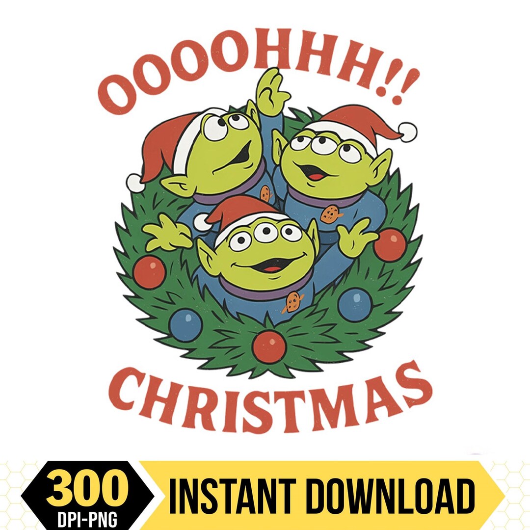 Vintage Alien Toy Story Christmas PNG, Toy Story Merry Christmas 2025 ...
