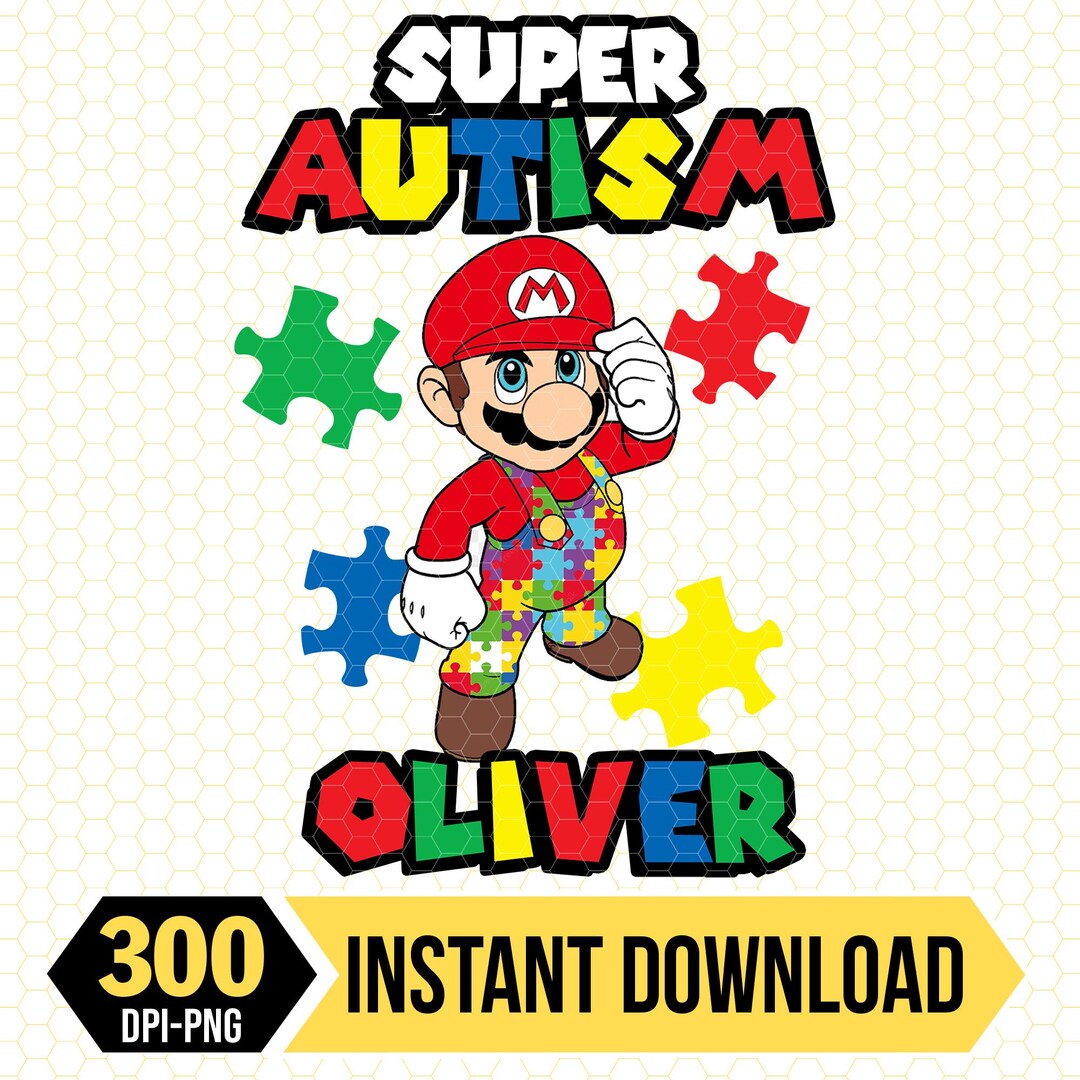 Custom Super Autism Mario Png Super Mario Family Png Inclusion Png ...