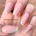 Jacquaetta Hester reviewed NUDE RAINBOW Ombre Neon French Manicure Press on Nails | Fake Nails | False Nails | Glue On Nails | Nail Art | Gel Nails | Acrylic Nails