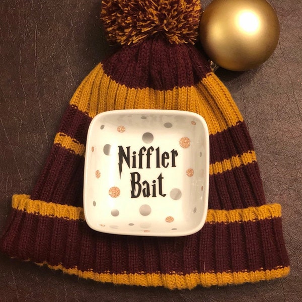 Wizard Inspired Niffler Bait Ring Dish -Custom w/ Personalization and Rainbow Options-