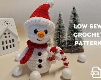 Wzór na szydełko „BAŁWAN” – łatwy w szyciu, zimowy, świąteczny wzór amigurumi w formacie PDF dla początkujących