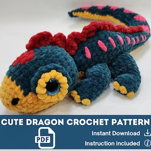 Dragon Amigurumi Crochet Pattern – DIY Plushie PDF Tutorial for Advanced Beginners