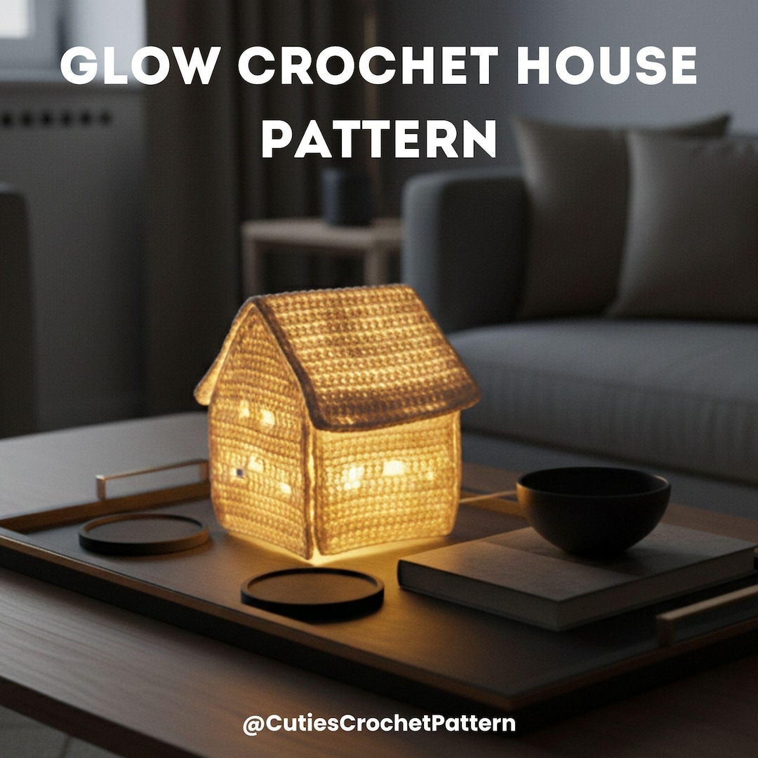 Crochet Led Light Rug Pattern Glow Crochet House Pattern | LED Light Home Decor | Cozy Crochet ...