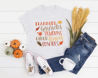 Herbst Flanell T-Shirt