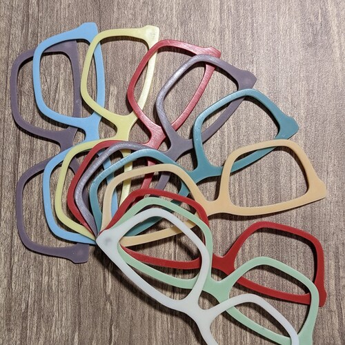 Pair Eyewear Coloured Glasses Topper Blanks Etsy