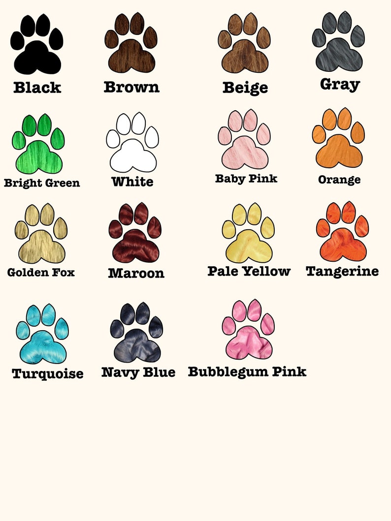 Fluffy Solid Fursuit Nub Tails
