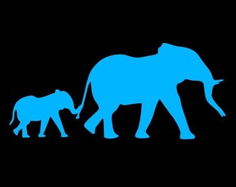 ELEPHANT Elephant STICKER Safari Bright Wall Sticker Wall Decal Fluorescent Self Adhesive | Nursery Light Switch | wall light