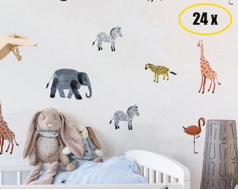 Animal forest lion large wall stickers decals kids room decor nursery sch I23 1X