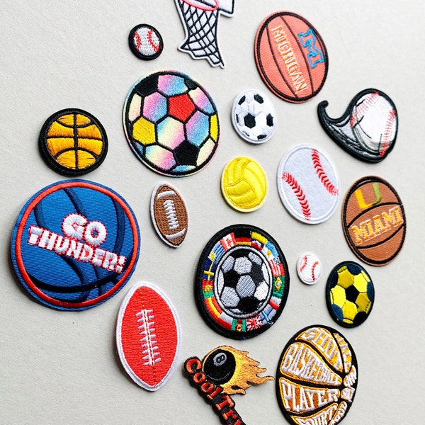 patch SPORT Fussball Football Golf Embroidery Patch Bügelbild Aufnäher Sew Iron On Patch-Patch DIY Stickerei Kleidung Geschenk nähen Stoff