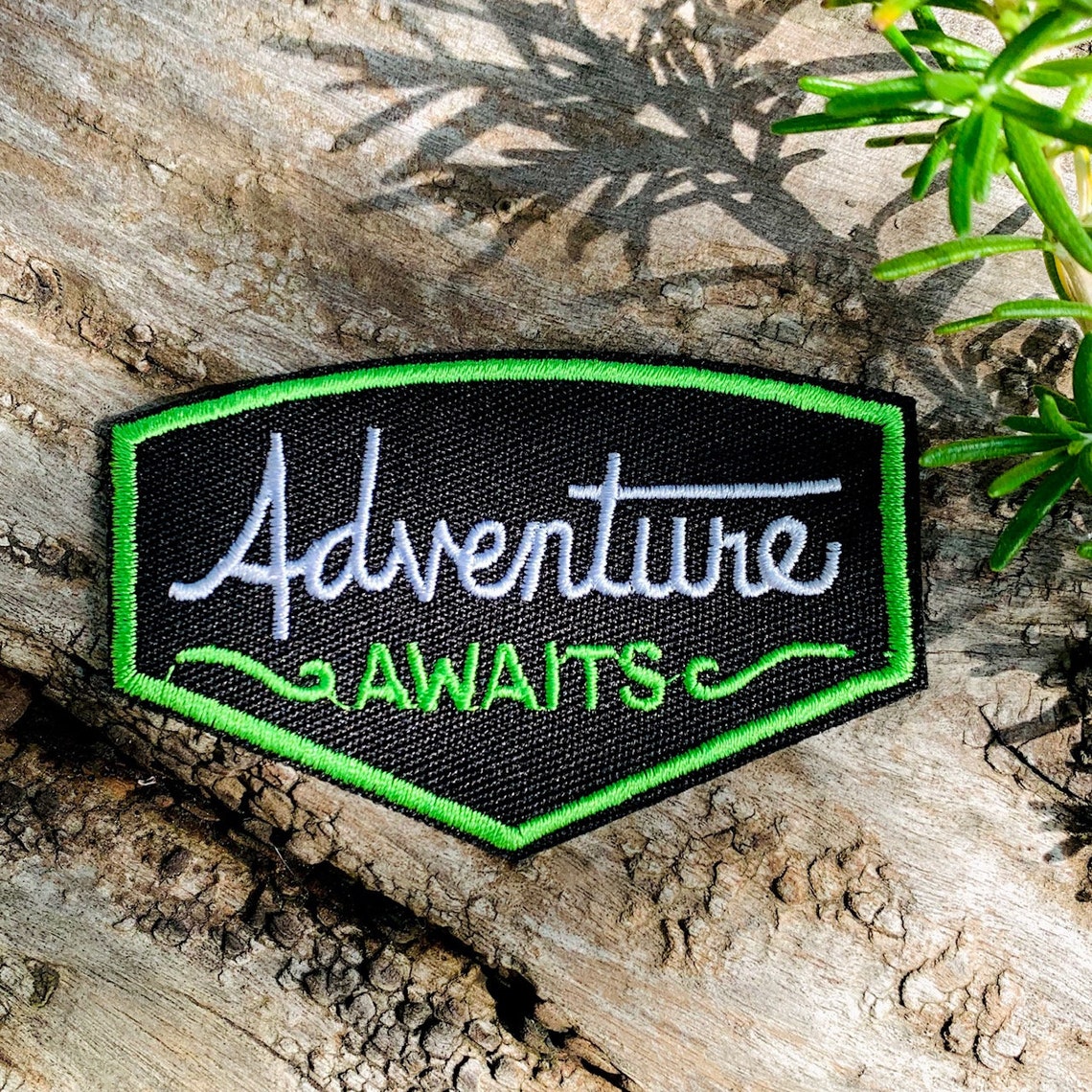 Patch ADVENTURE Travel Outdoor Camping Embroidery Patch Round - Etsy