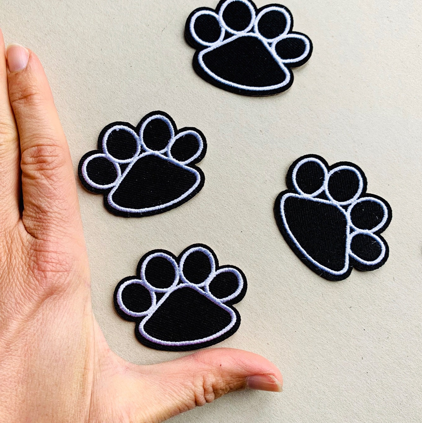 Patch HUND dog paw paw Embroidery patch ironing picture patch Etsy