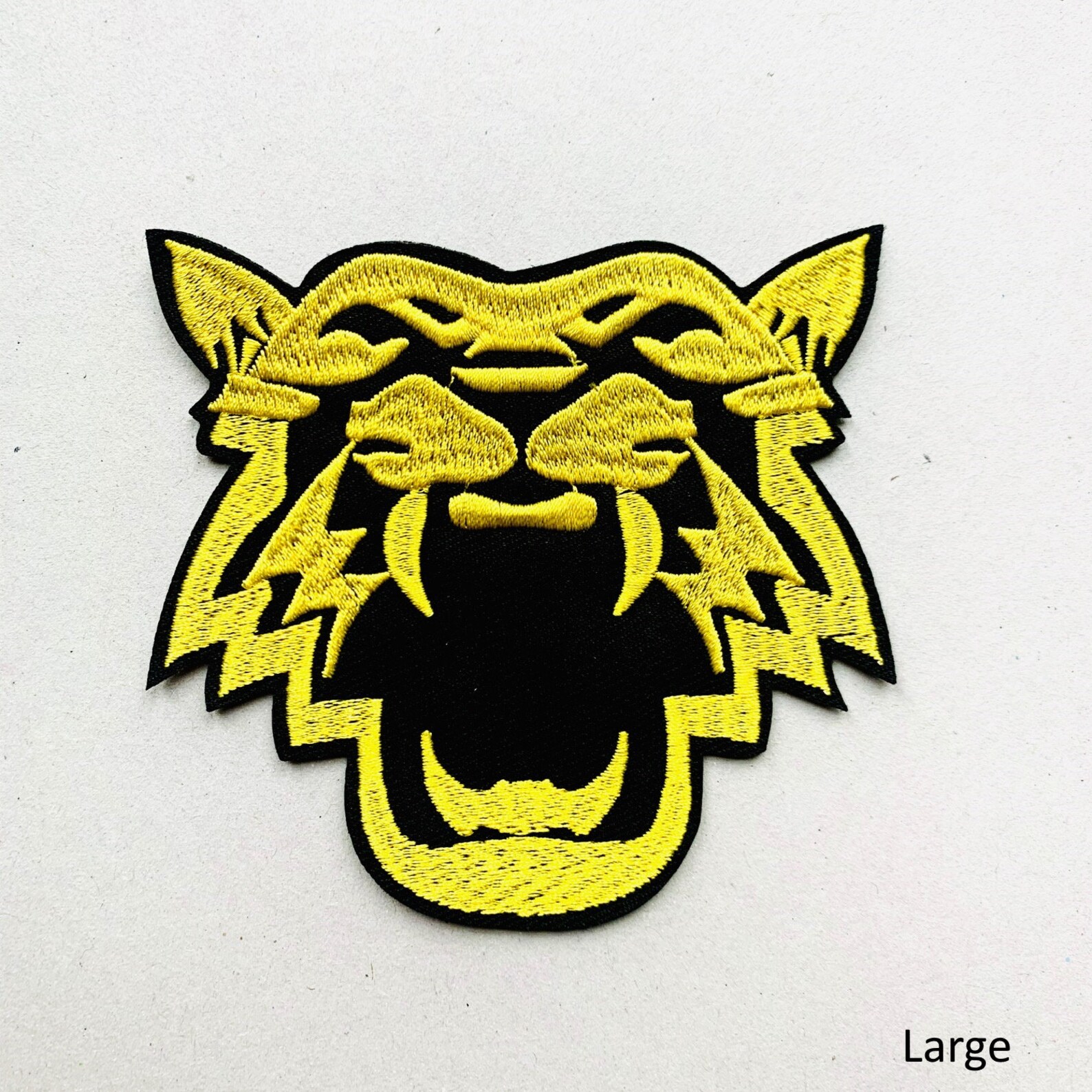 Patch TIGER Gold Roaring Coat of Arms Embroidery 1aquality Etsy UK