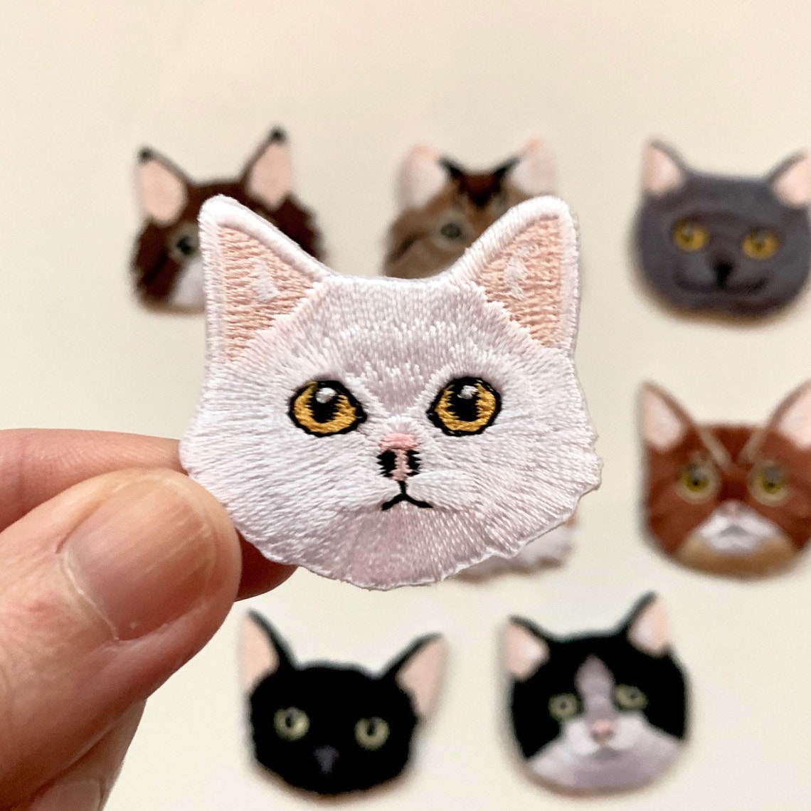 Patch HIGH Quality CAT cats Ironing Pattern Patch Sew Iron On Etsy