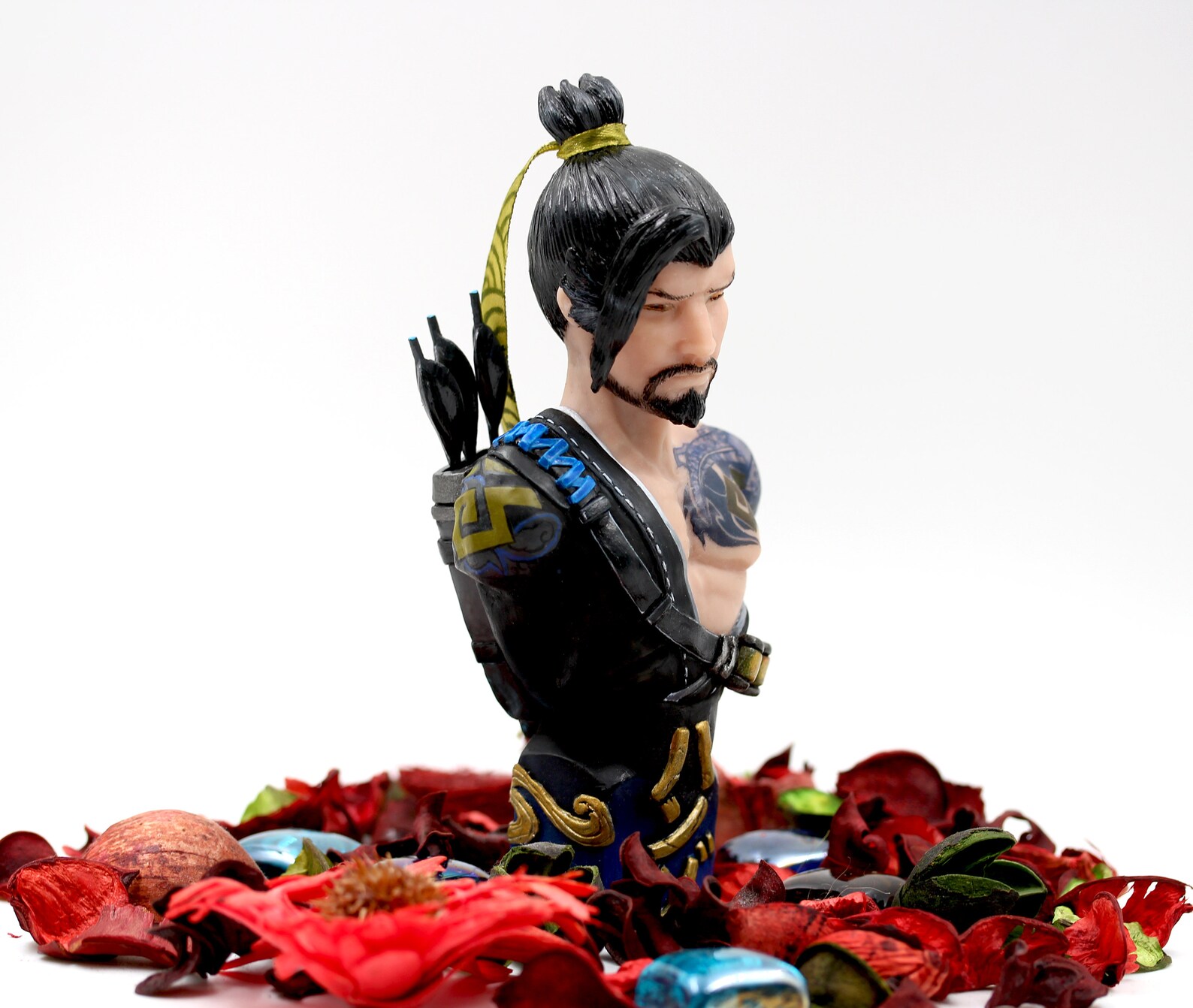 Hanzo Overwatch Hanzo sculpture Hanzo figure Hanzo bust Etsy