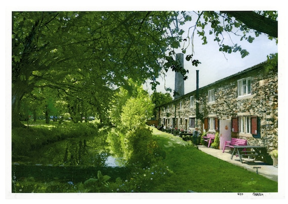 Limited edition prints from an original painting 'Ice Cream Sundays', Burrs Country Park, Bury A4 or A3 sizes on watercolour paper, mounted