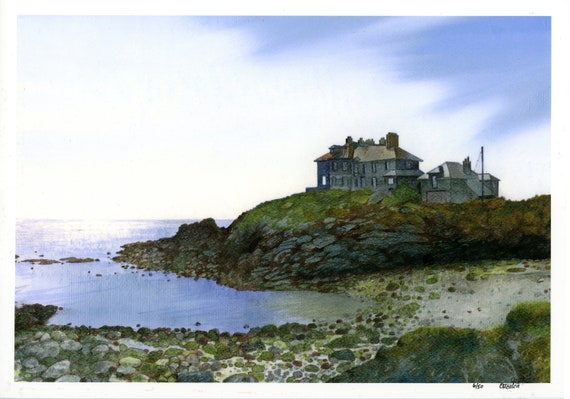 Craig-y-Mor, Trearddur Bay, Limited edition prints from an original painting  A4 or A3 sizes on watercolour paper, Anglesey, Wales, Ynys Mon