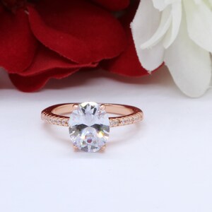 fake rose gold engagement rings