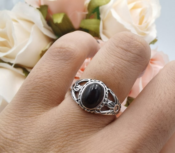 Oxidized Antique Vintage Style Oval Black Onyx Ring Solid 925 Etsy Oxidized Antique Vintage Style Oval Black Onyx Ring Solid 925 Etsy