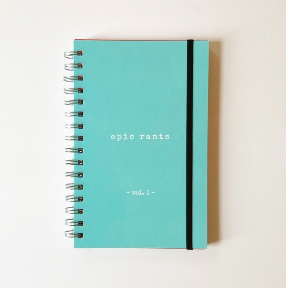 Writing Journal and Notebook Spiral Hardcover Notebook Etsy