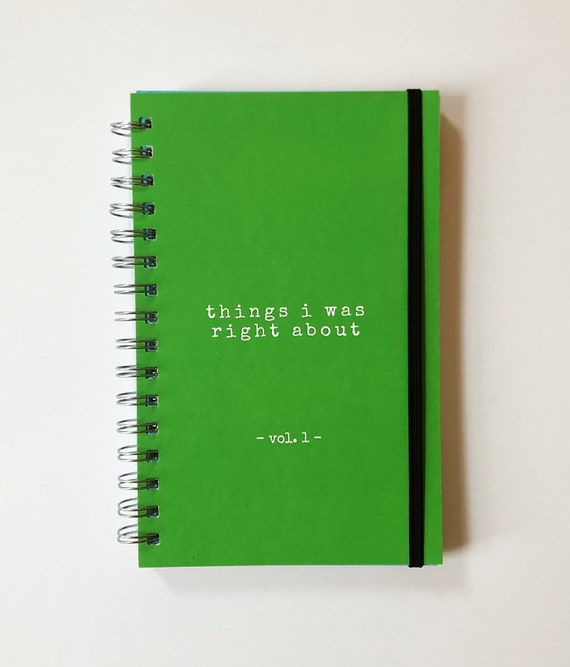 Writing Journal and Notebook Spiral Hardcover Notebook Etsy