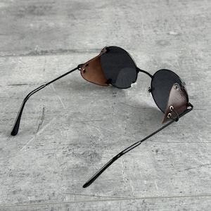 UNIVERSAL side shields for eyeglasses, Removable side shields for sunglasses, Leather side shields for protect your eyes,