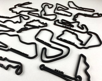 Monza Circuit with logo Race Track Art 3D Printed Self Standing Sculpture Italy Monza Circuit with logo Race Track Art 3D Printed Self Standing Sculpture Italy